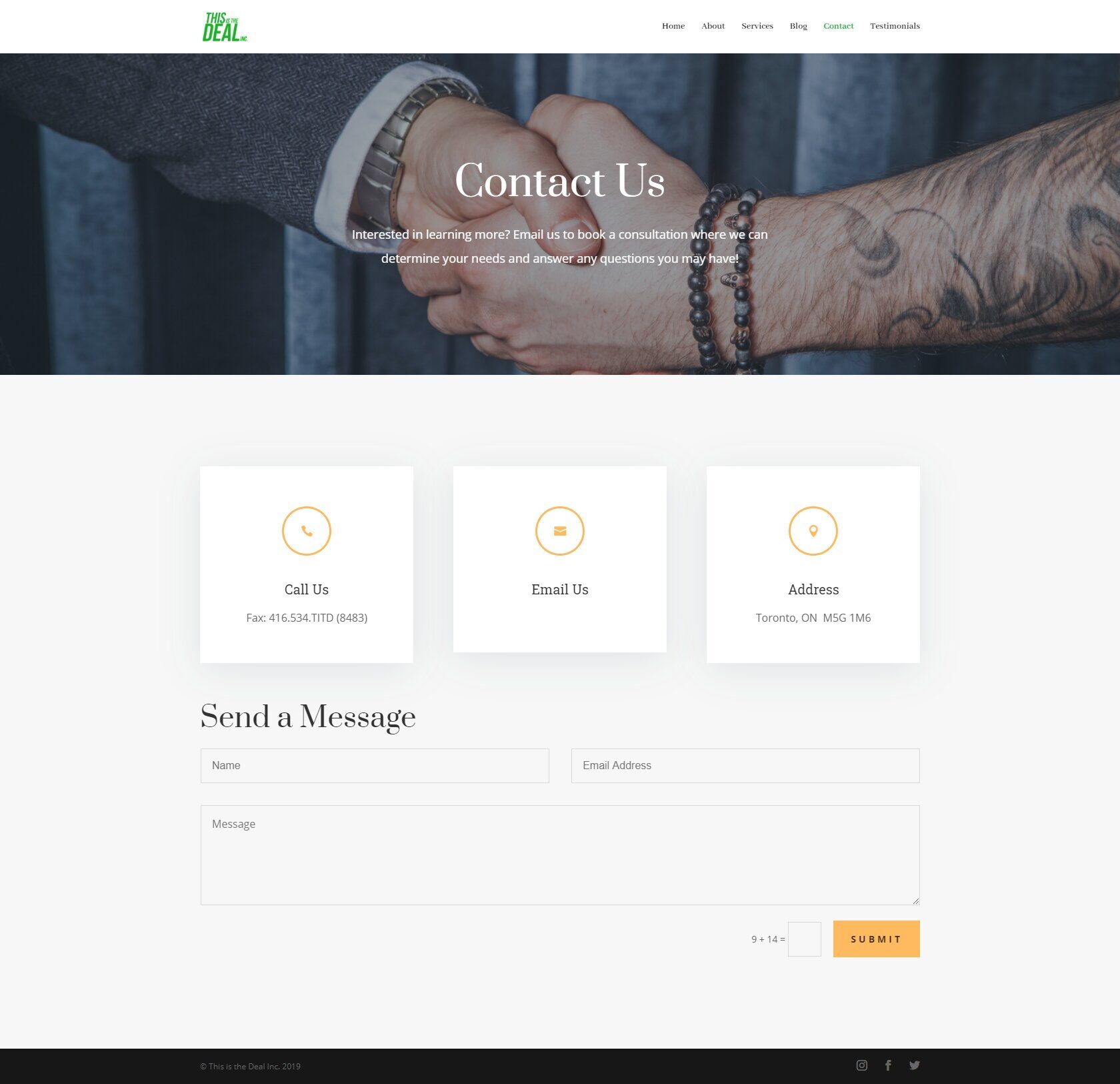 TITD Website - Contact Us